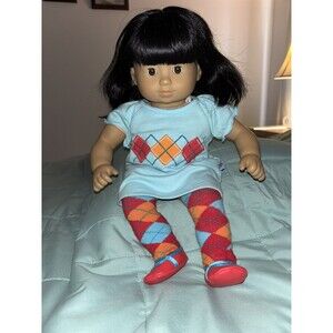 HTF Asian Hispanic Bitty Twins American Girl Baby Doll Twin Black Hair W/Outfit